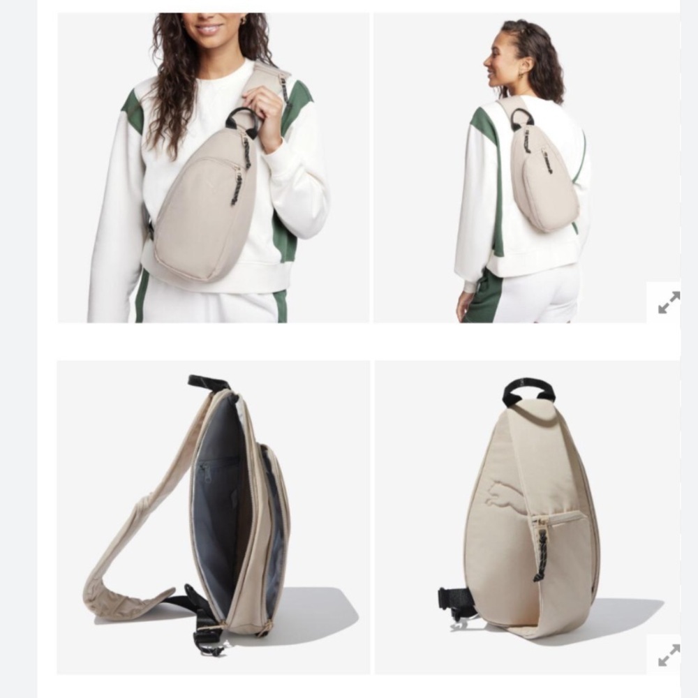 PUMA Myriad Sling Bag In Beige - Picture 2 of 12